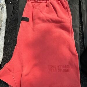 Fear of God Essentials Coral Shorts